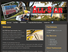 Tablet Screenshot of allstar-homeimprovements.com